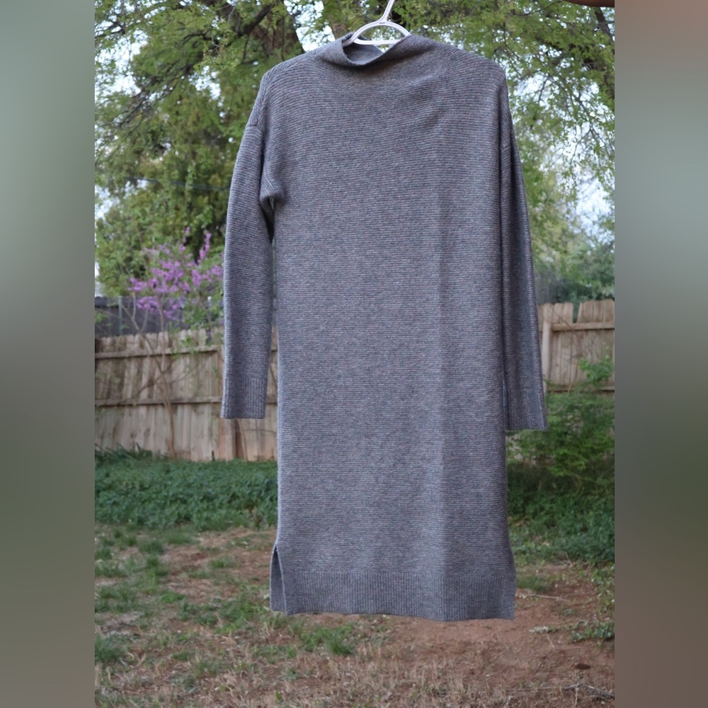 Gray Women's Midi Sweater Dress
